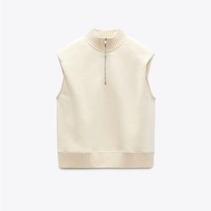 Zara Quarter Zip sweater vest